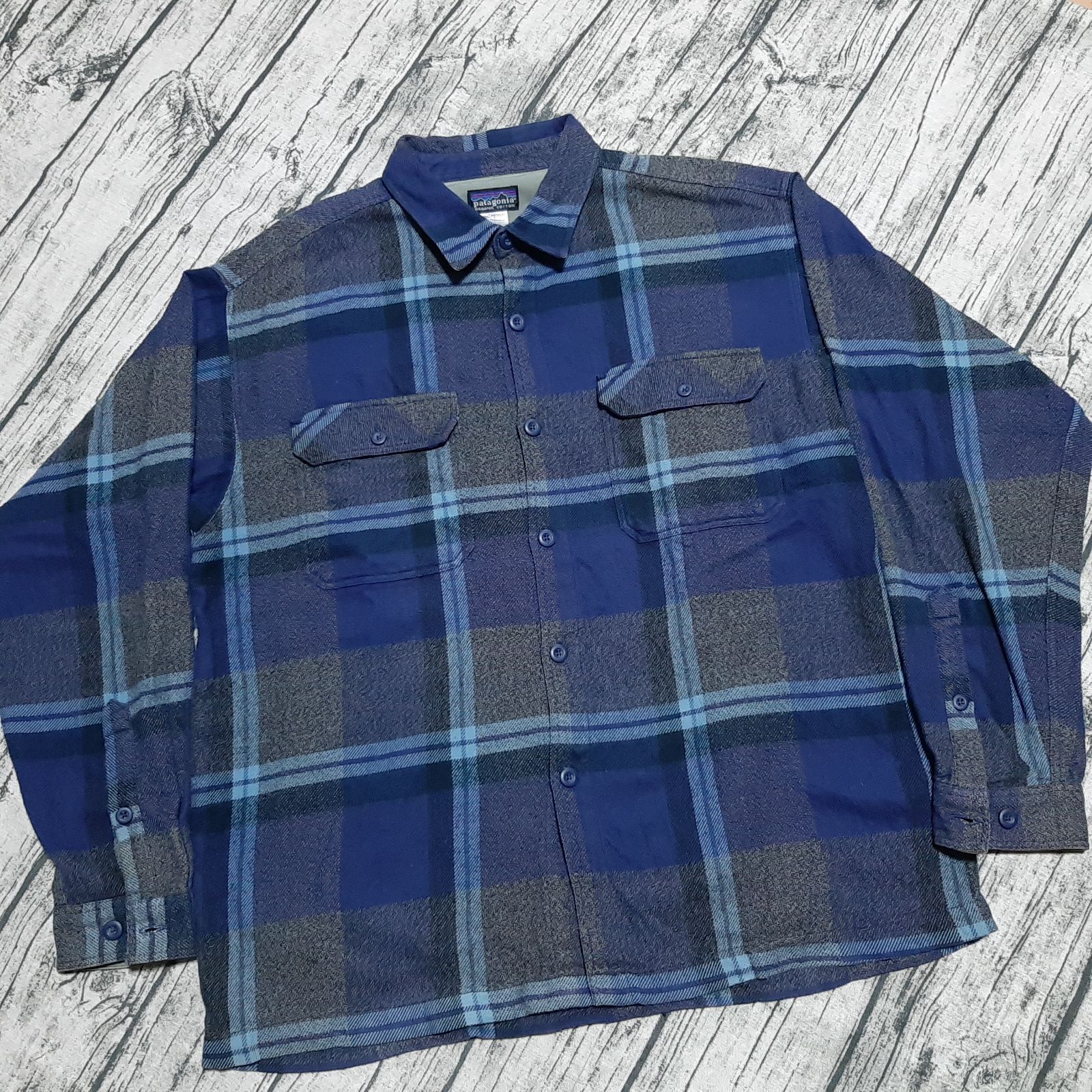 size M】patagonia Fjord Flannel Shirt 2004 パタゴニア フィヨルド