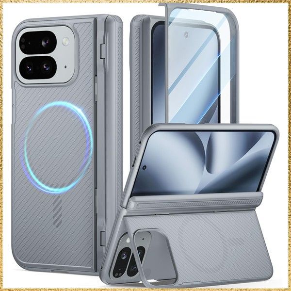☆彡送料無料でお届け☆彡Color:Light Blue POETIC Revolution ケース Google Pixel 10 Pro Fold用 [折りたたみ式キックスタンド付き][ヒンジ保護][MagSafe対応] 耐衝撃 Pixel 10 Pro