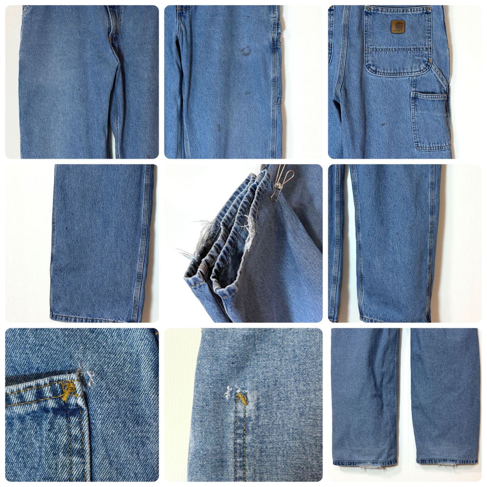 US企画 Carhartt カーハート シングルニー デニムペインターパンツ 