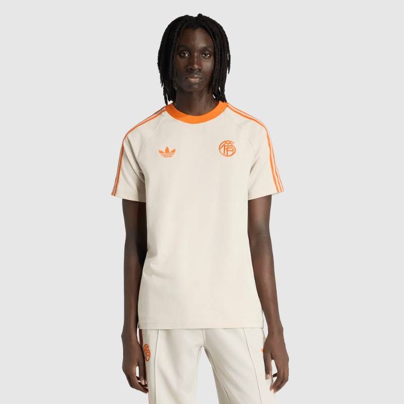 【送料無料・匿名配送】adidas Originals アディダスオリジナルス バイエルンミュンヘン 25/26 Tシャツ レトロシャツ ベージュ オレンジ 新品 正規品 並行輸入 日本未発売