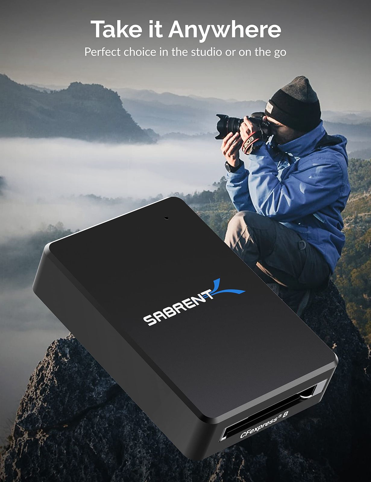 SABRENT CFexpress Type-B カードリーダー USB 3.2 10Gbps対応 (CR