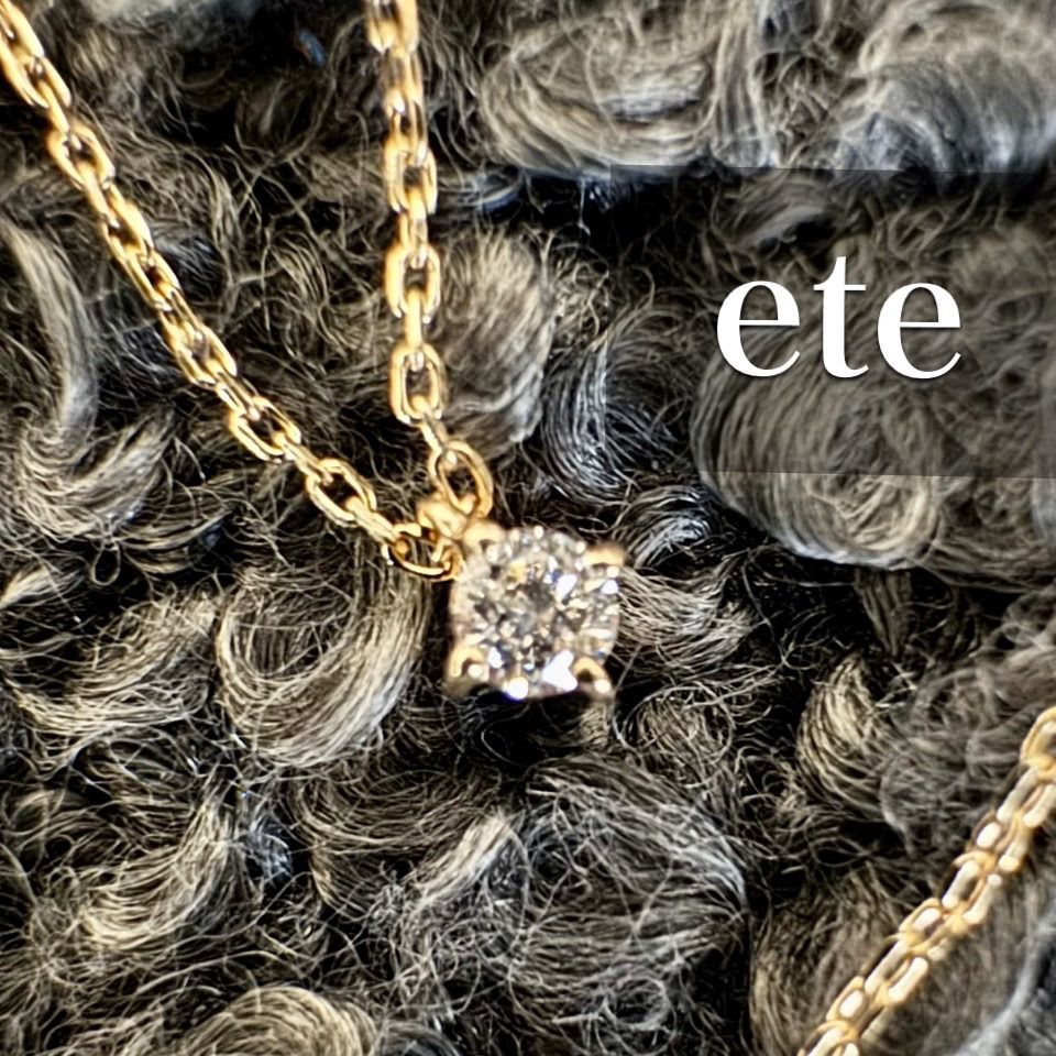ete◇K10YG*一粒ダイヤモンドネックレス*エテ*イエローゴールド - メルカリ