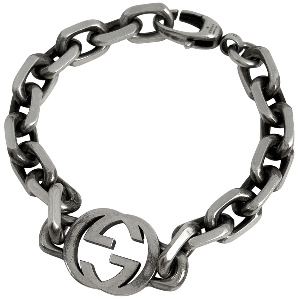 グッチ GUCCI GGロゴ チェーン ブレスレット インターロッキングG 