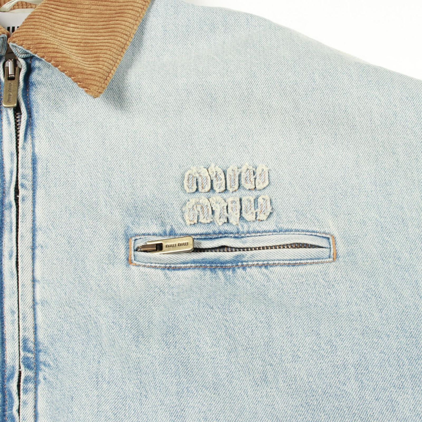 Miu Miu ミュウ ミュウ ブルゾン デニムジャケット - メルカリ