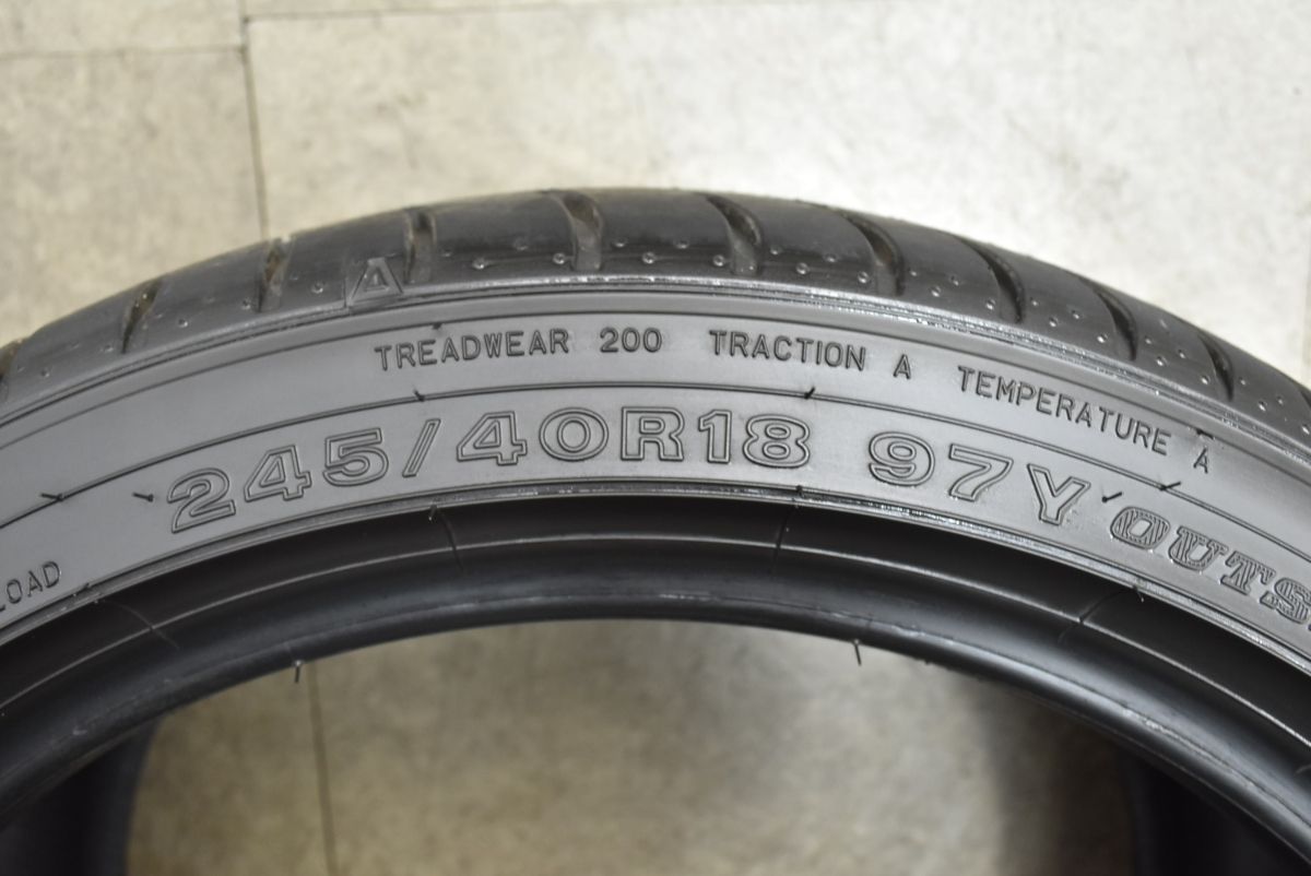 2025年製 新車外し】ダンロップ SPスポーツマックス GT600A 245/40R18