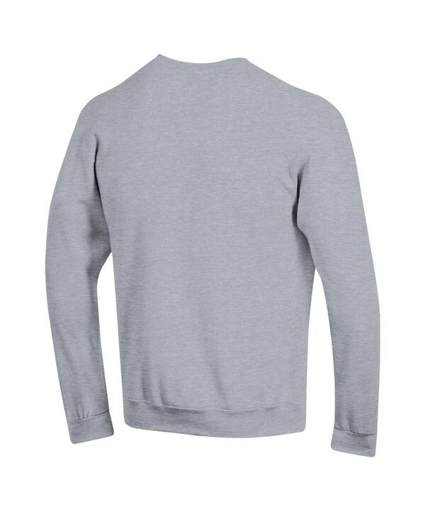 チャンピオン メンズ アウター パーカー・スウェット スウェット シャツ フリース Champion Mens Heather Gray Navy Midshipmen Basic Arch Fleece Pullover Sweatshirt Heather