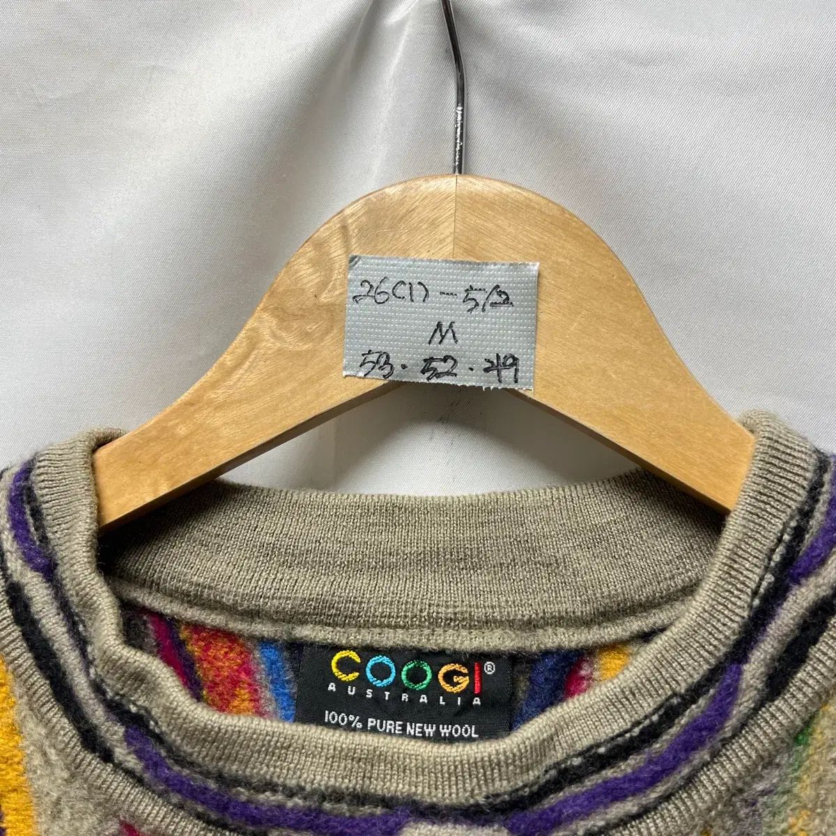 正規品/ウィメンズM クージー COOGI オーストラリア製 ケーブル ニット