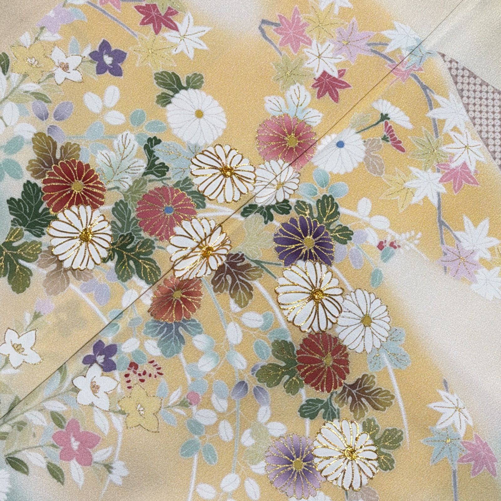 訪問着 正絹 セット 金駒刺繍 - メルカリ