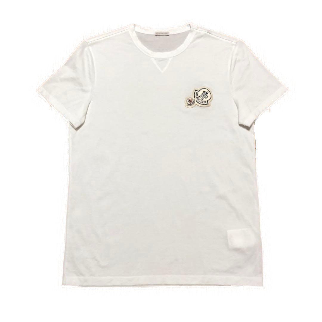 MONCLER ダブルロゴ ワッペンTシャツ M国内正規品 4S331 - メルカリ