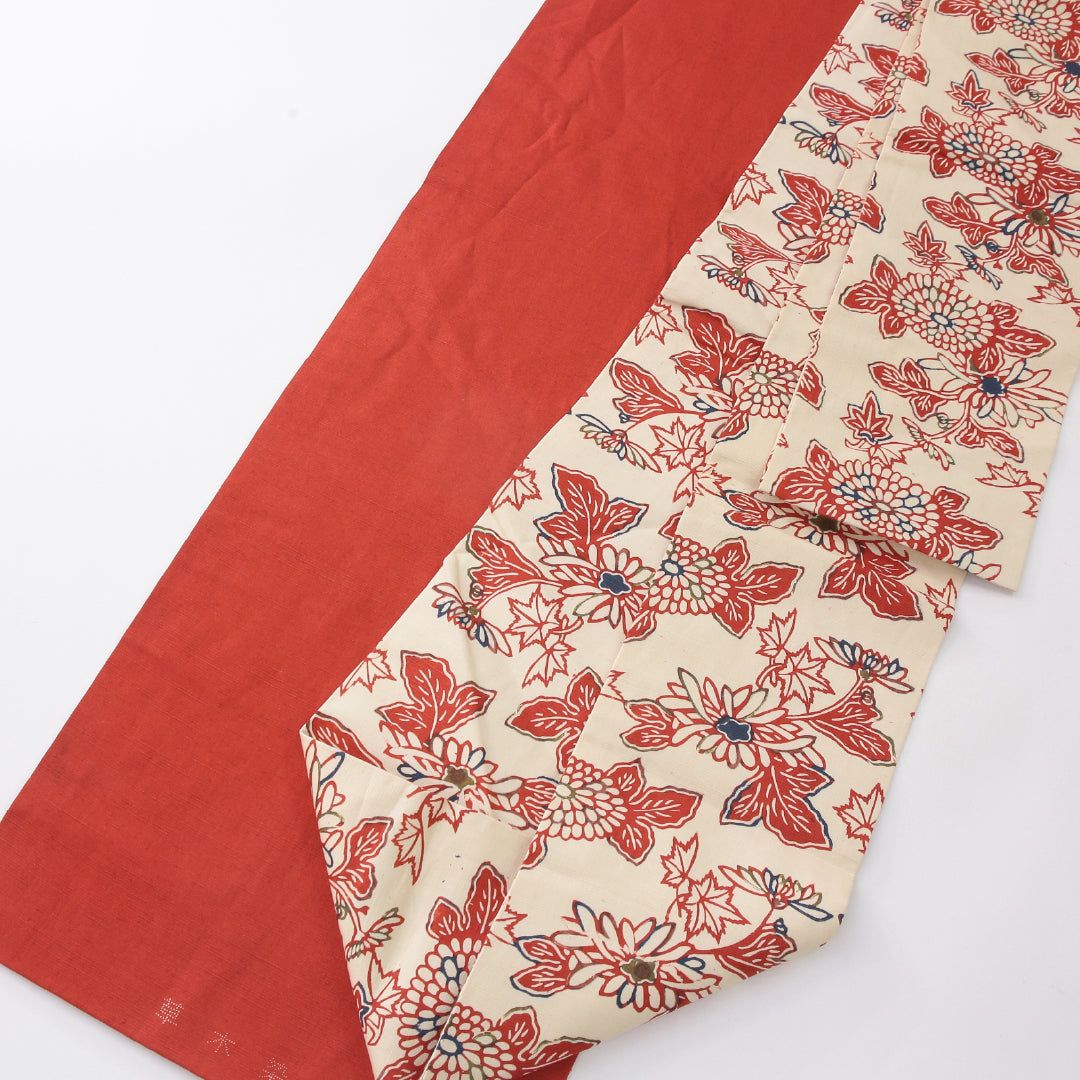 九寸名古屋帯（紬） 帯丈356cm カジュアル 名古屋仕立て 全通 Cランク