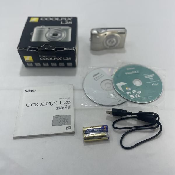 中古】Nikon COOLPIX L28 L28SL コンパクトデジタルカメラ シルバー