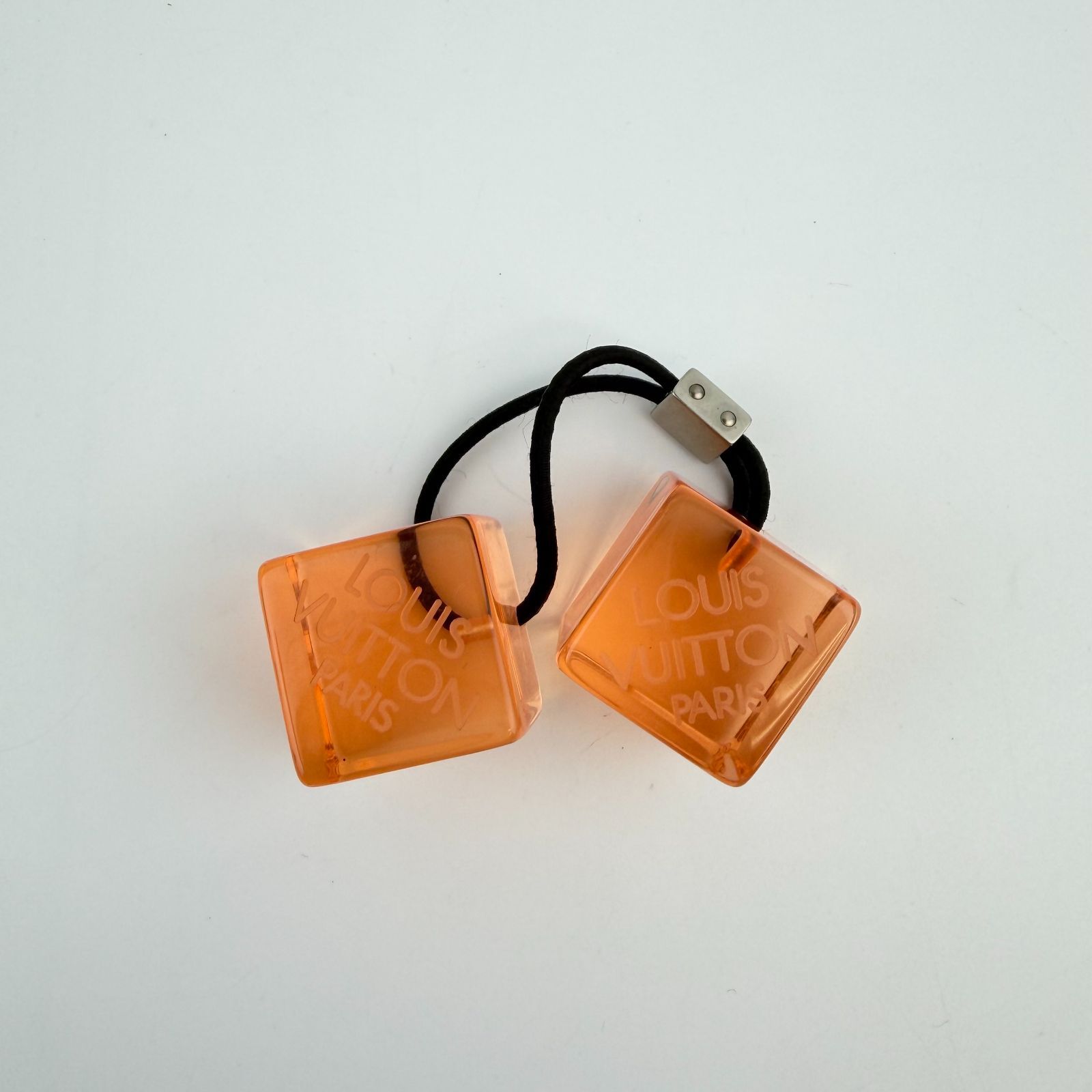 中古】LOUIS VUITTON ルイヴィトン ヘアキューブ ヘアゴム ピンク