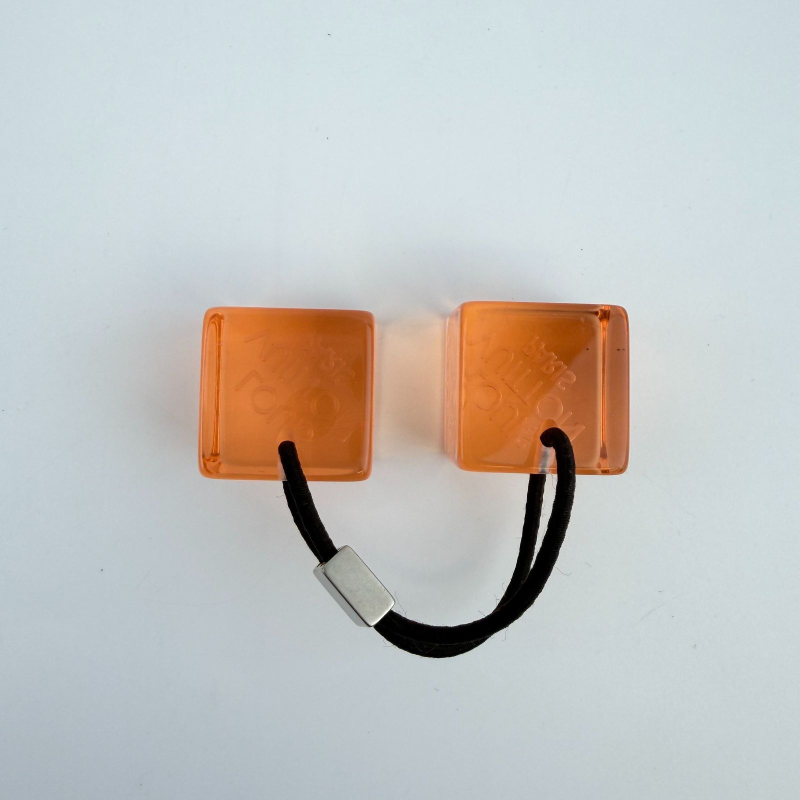 中古】LOUIS VUITTON ルイヴィトン ヘアキューブ ヘアゴム ピンク