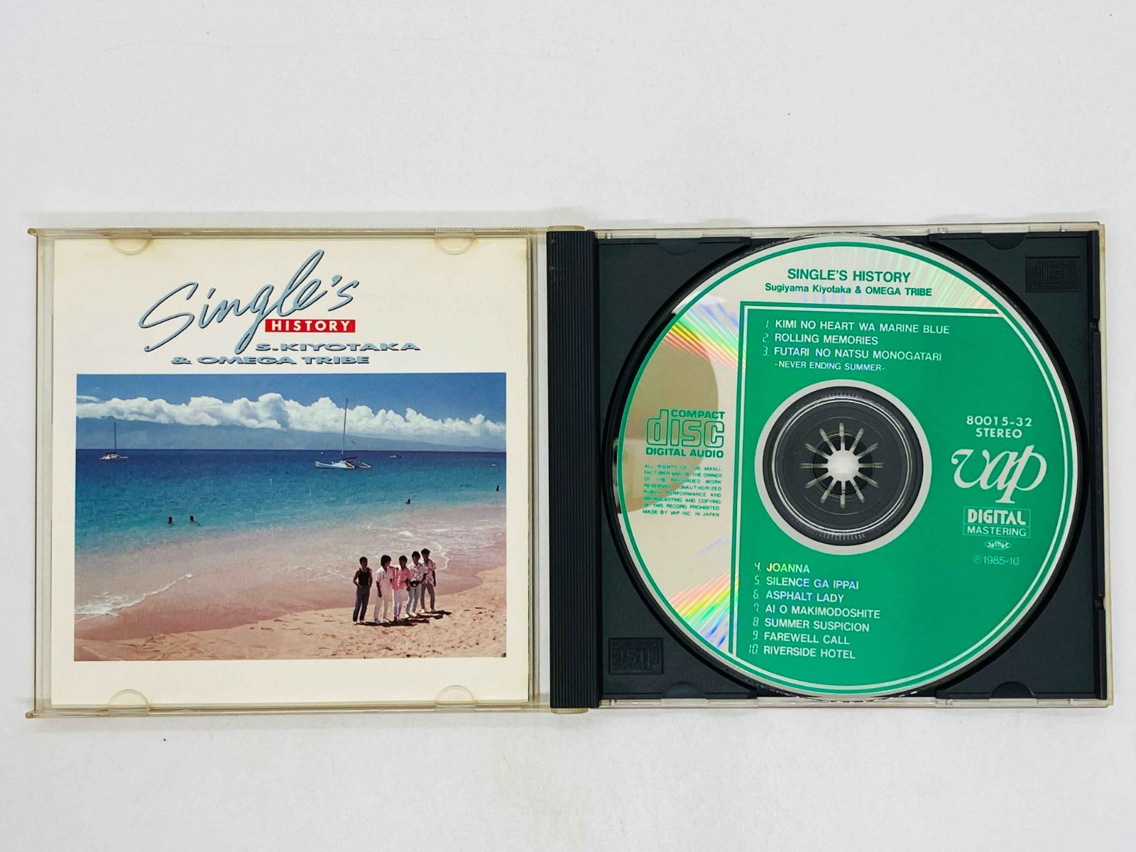CD 杉山清貴&オメガトライブ / シングルズ・ヒストリー / S. KIYOTAKA
