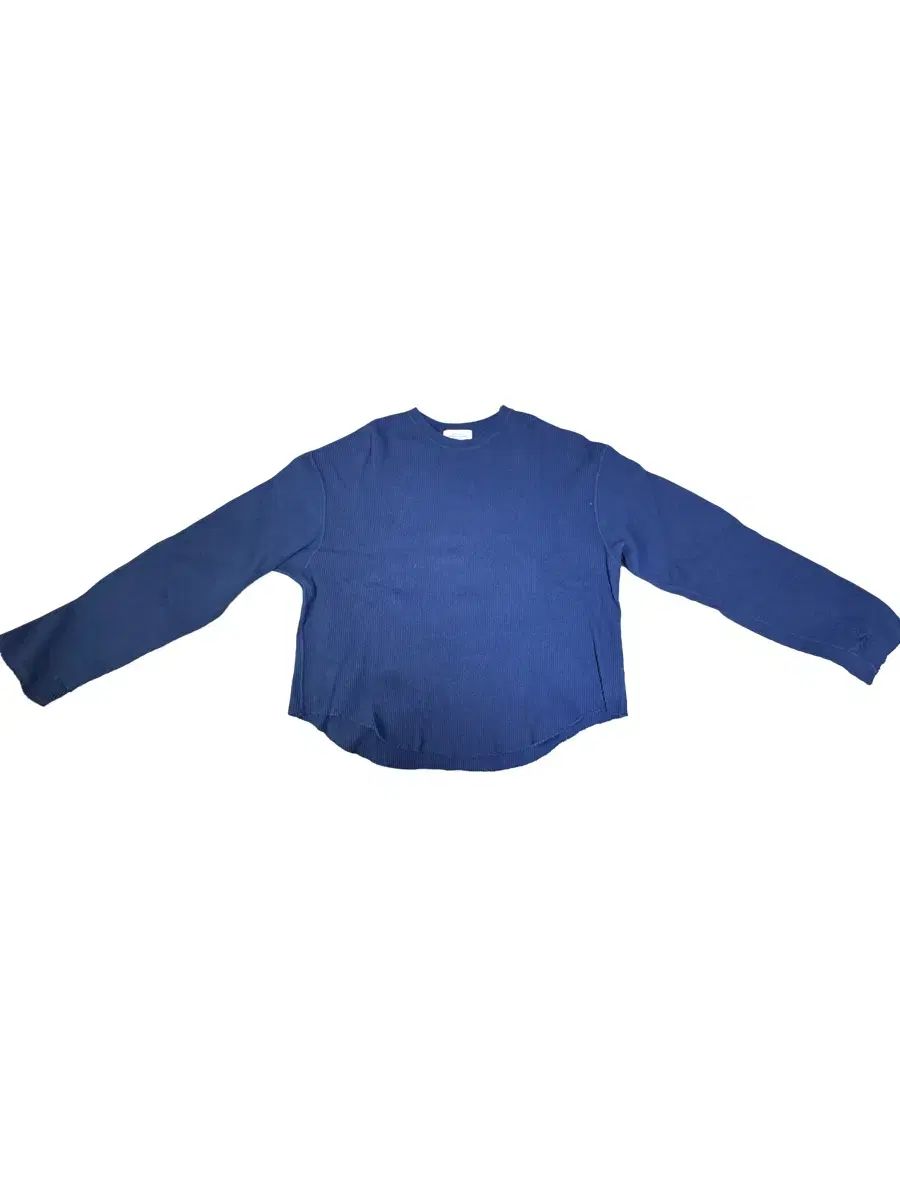 アンユーズド UNUSED サーマル ワッフル ロングスリーブ ブルー 3