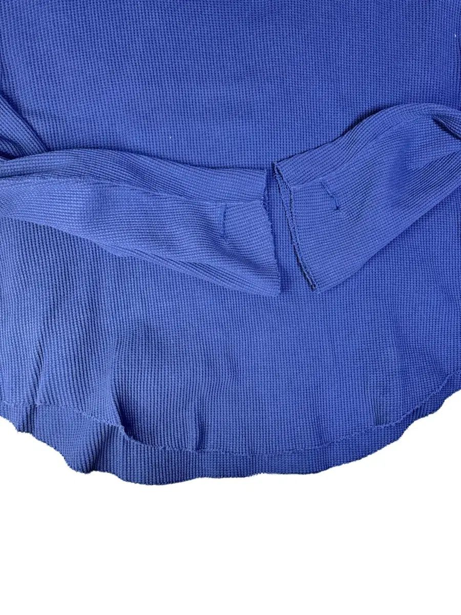 アンユーズド UNUSED サーマル ワッフル ロングスリーブ ブルー 3