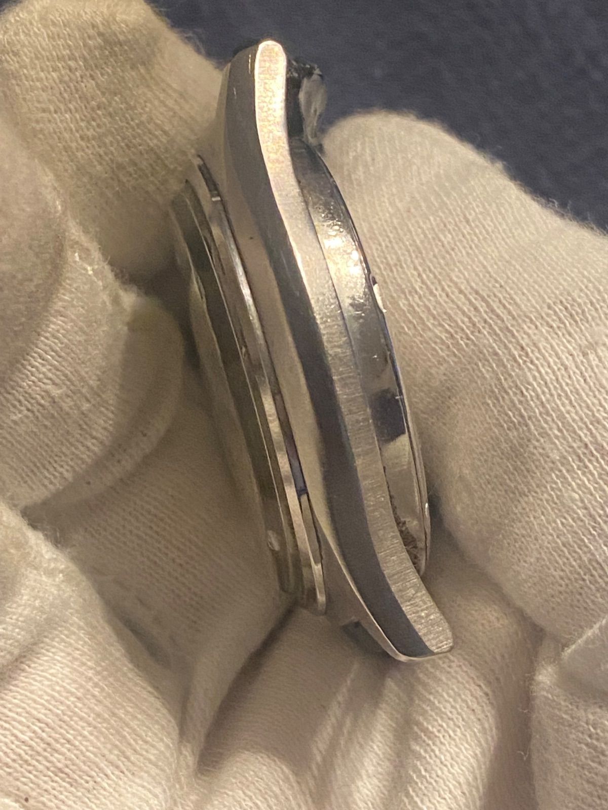  時計 稼働品 SEIKO セイコー CHRONOGRAPH クロノグラフ 7018-8000 シルバーカラー 自動巻き アナログ メンズ 男性用 腕時計 ケースのみ WT107 柔らか素材 自動巻き時計 腕時計(アナログ)