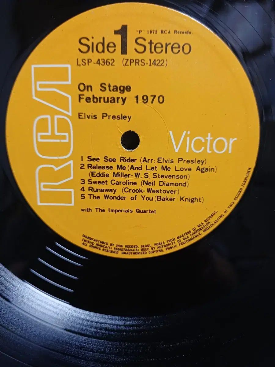 エルビス プレスリー LP 79 初年度 On Stage 1970 EX + - メルカリ