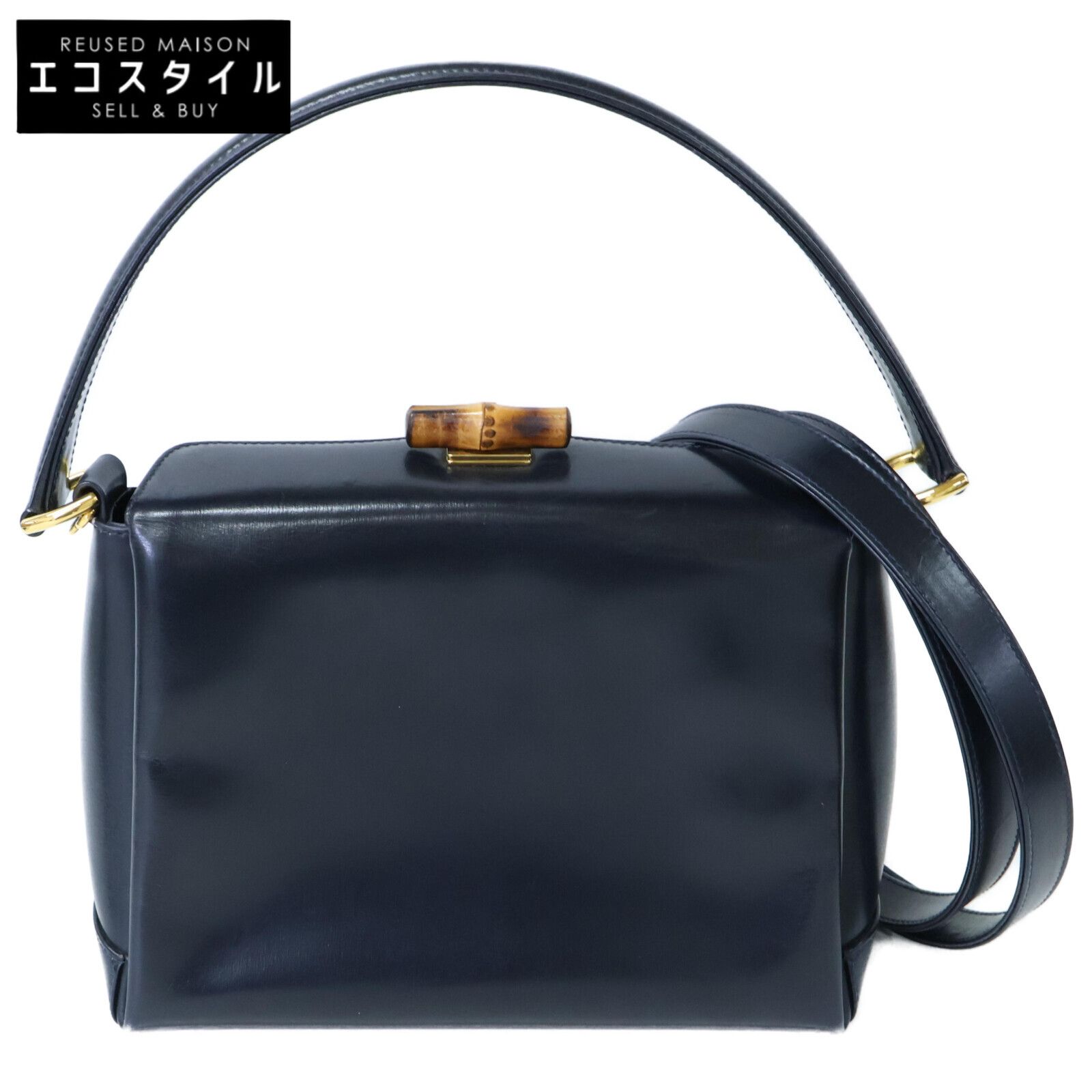 GUCCI グッチ 000・2110・0175 バンブーターンロック 2WAYショルダー 