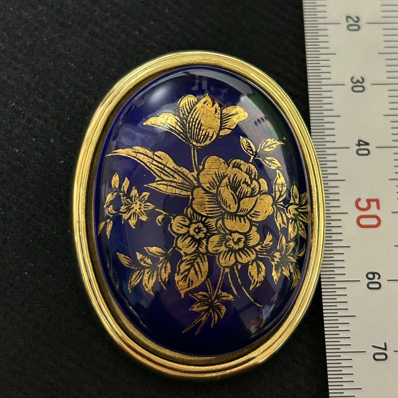 CARON PARIS カロン パリ ヴィンテージ ブローチ ゴールドカラー