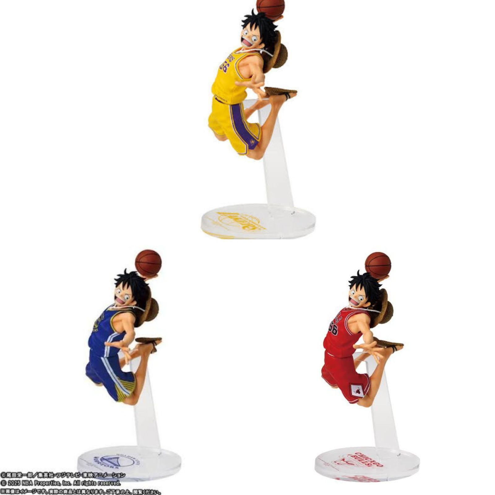 ONE PIECE ×NBA MASTER STARS ブルズ レイカーズ ウォリアーズ - メルカリ