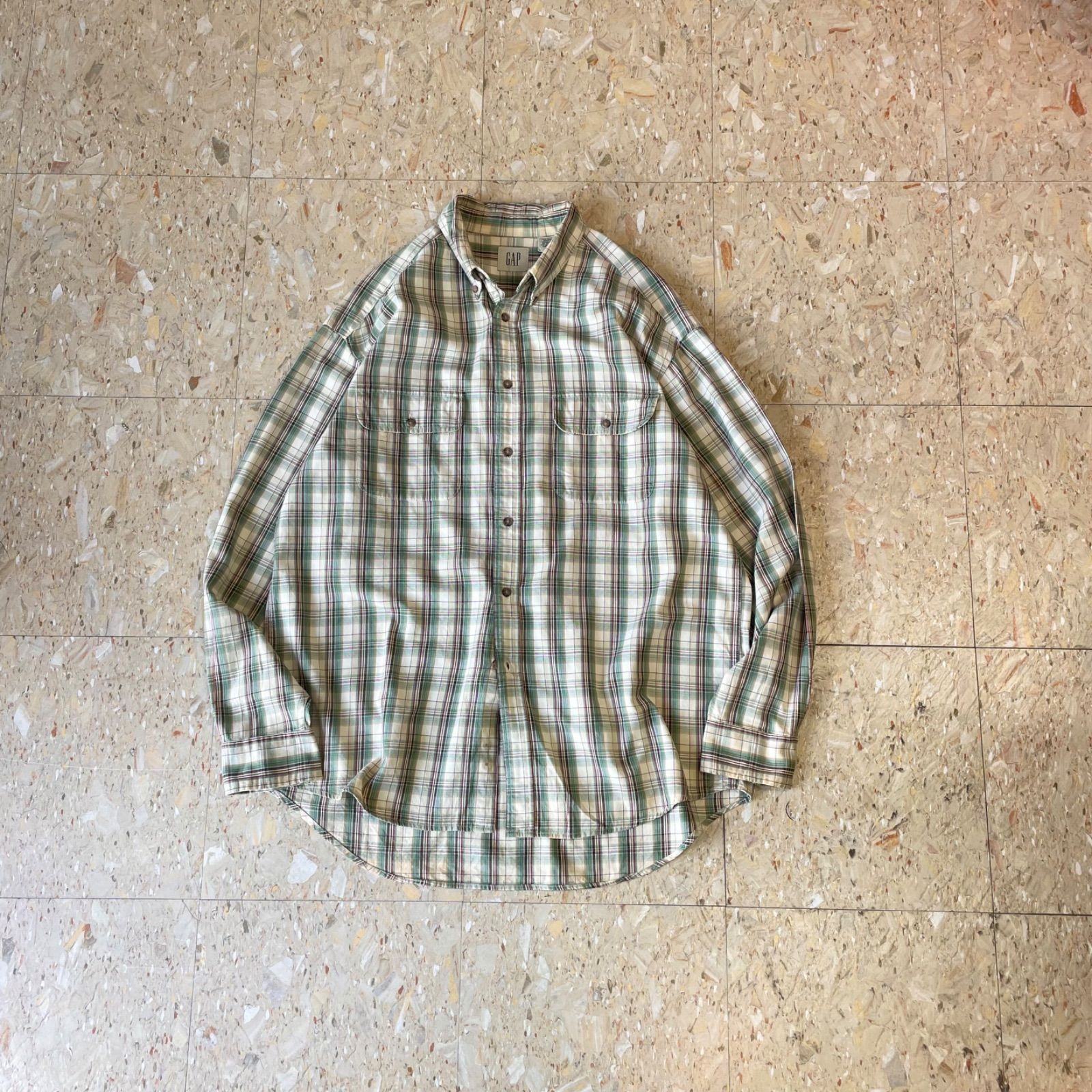 00s 【OLD GAP】 オールドギャップ ボタンダウン チェック シャツ size