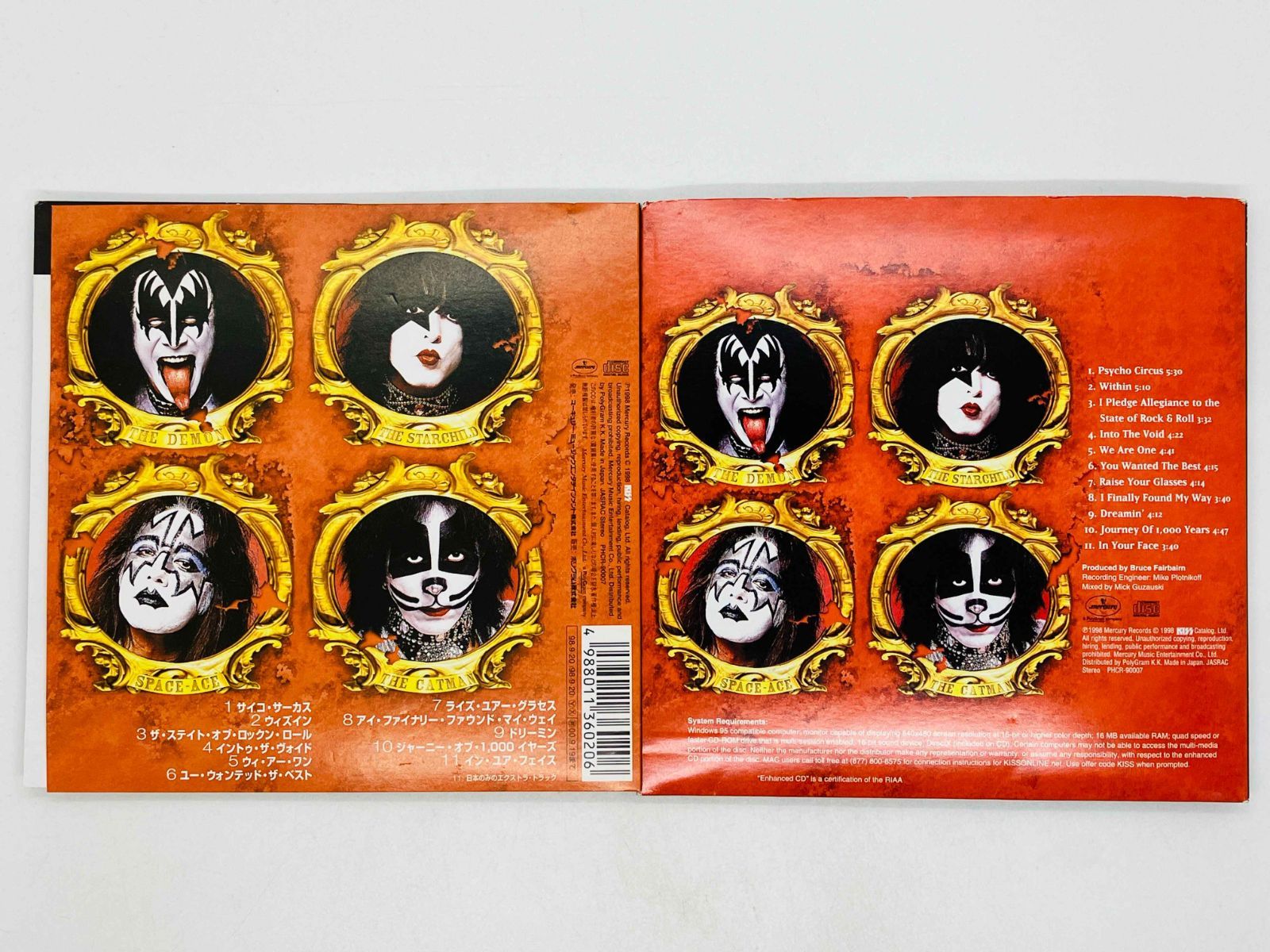 Circus サーカス　紙ジャケット　CD 4枚組 特典収納BOX付き CD KISS / PSYCHO-CIRCUS / キッス / サイコ・サーカス 紙ジャケット