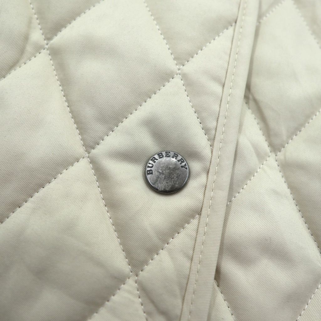 BURBERRY 英国製 キルティングジャケット M ベージュ 裏地 ノバ