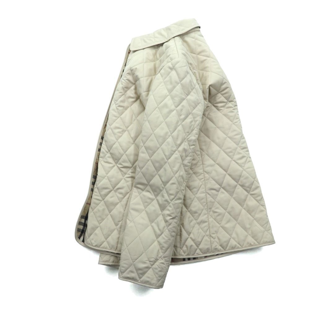 BURBERRY 英国製 キルティングジャケット M ベージュ 裏地 ノバ
