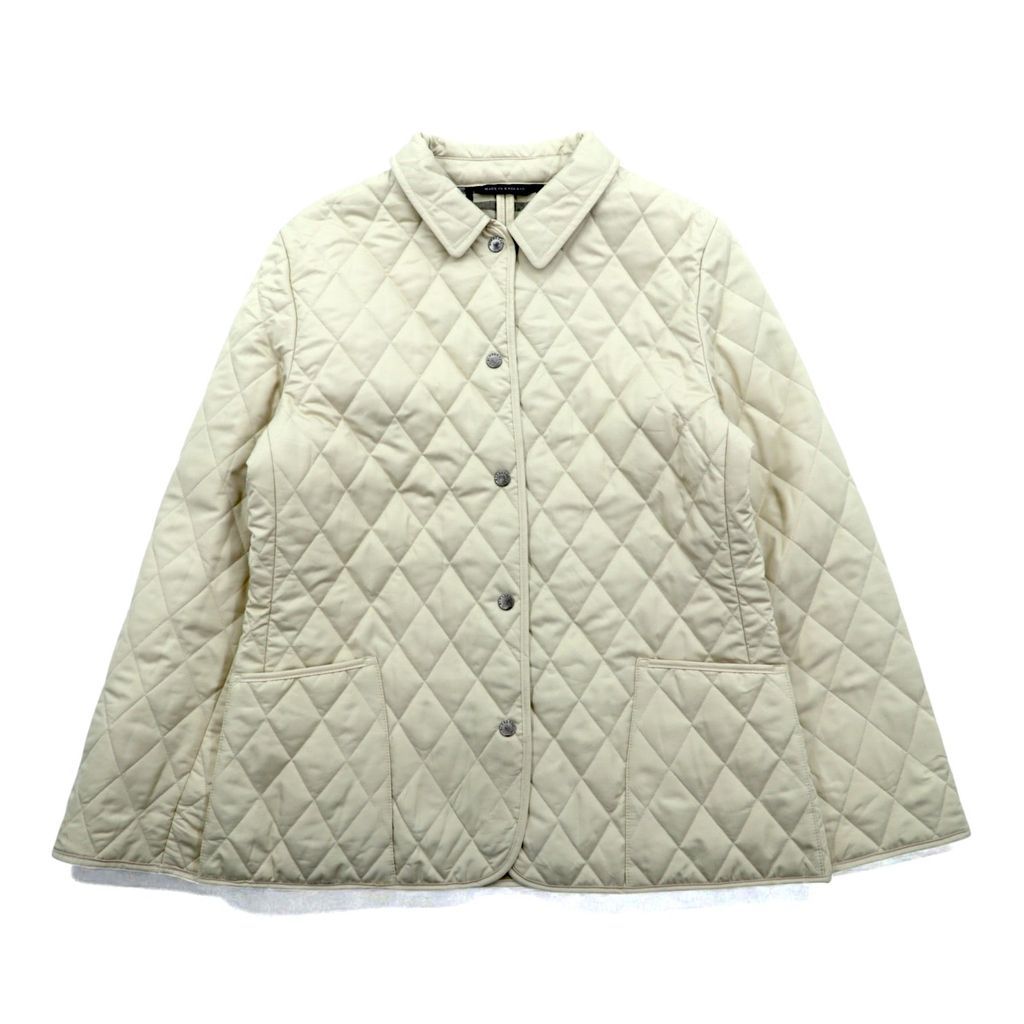 BURBERRY 英国製 キルティングジャケット M ベージュ 裏地 ノバ
