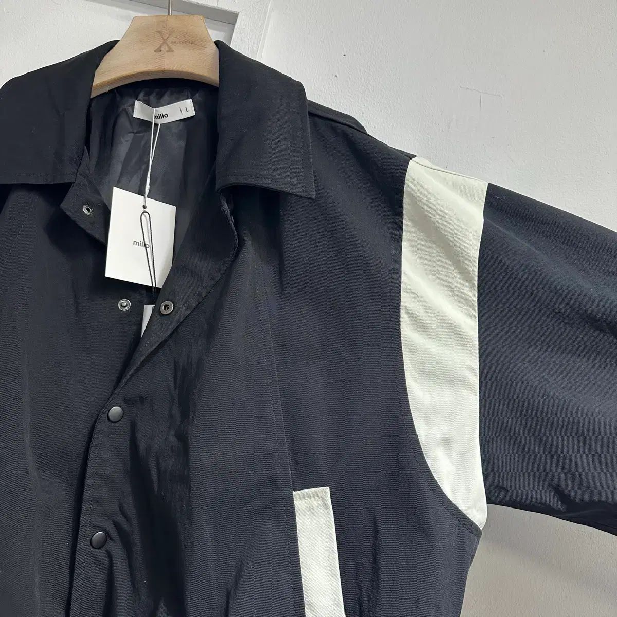 新品 MILLO MILLO ARCHIVE ナイロン スタジャン メンズ L Mode Nylon 
