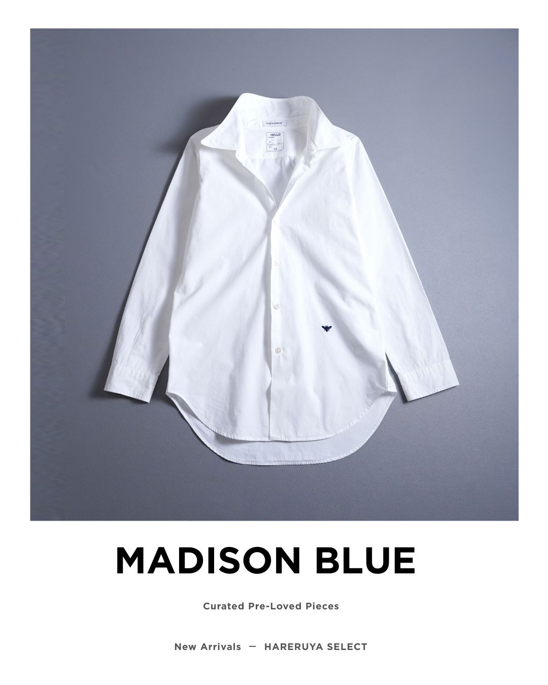 190t*美品 MADISONBLUE マディソンブルー コットン マダムシャツ 00 XS