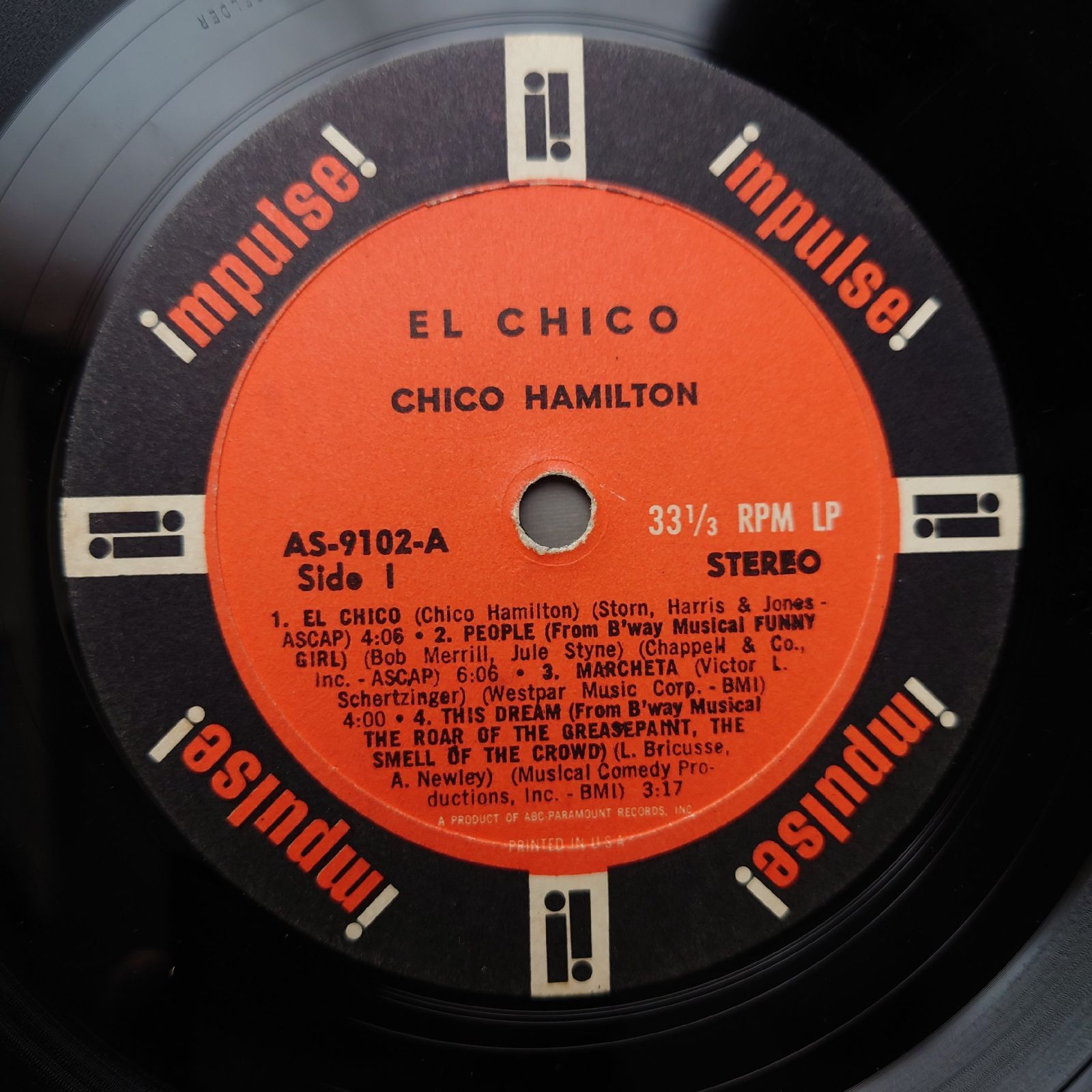 1966年 VAN GELDER刻印 米国 本国オリジナル盤 チコ・ハミルトン Chico