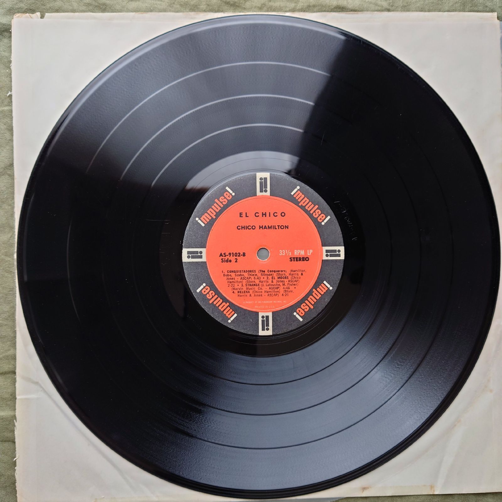 1966年 VAN GELDER刻印 米国 本国オリジナル盤 チコ・ハミルトン Chico