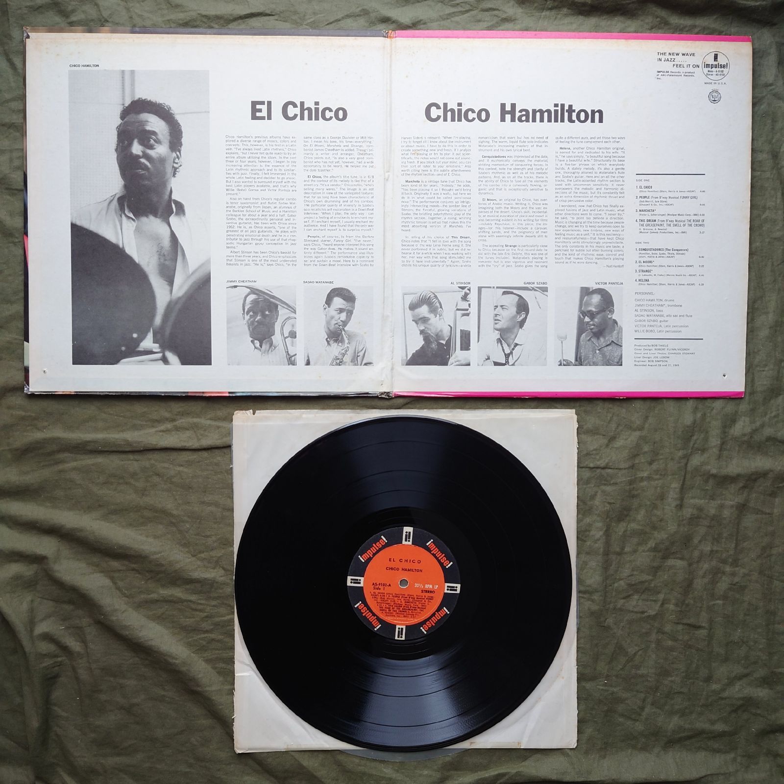 1966年 VAN GELDER刻印 米国 本国オリジナル盤 チコ・ハミルトン Chico