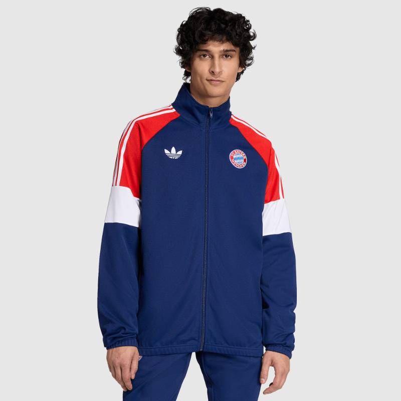 【送料無料・匿名配送】adidas Originals アディダスオリジナルス バイエルンミュンヘン 25/26 トラックトップ ジャージ ジャケット 紺 ネイビー 赤 レッド 新品 正規品 並行輸入 日本未発売