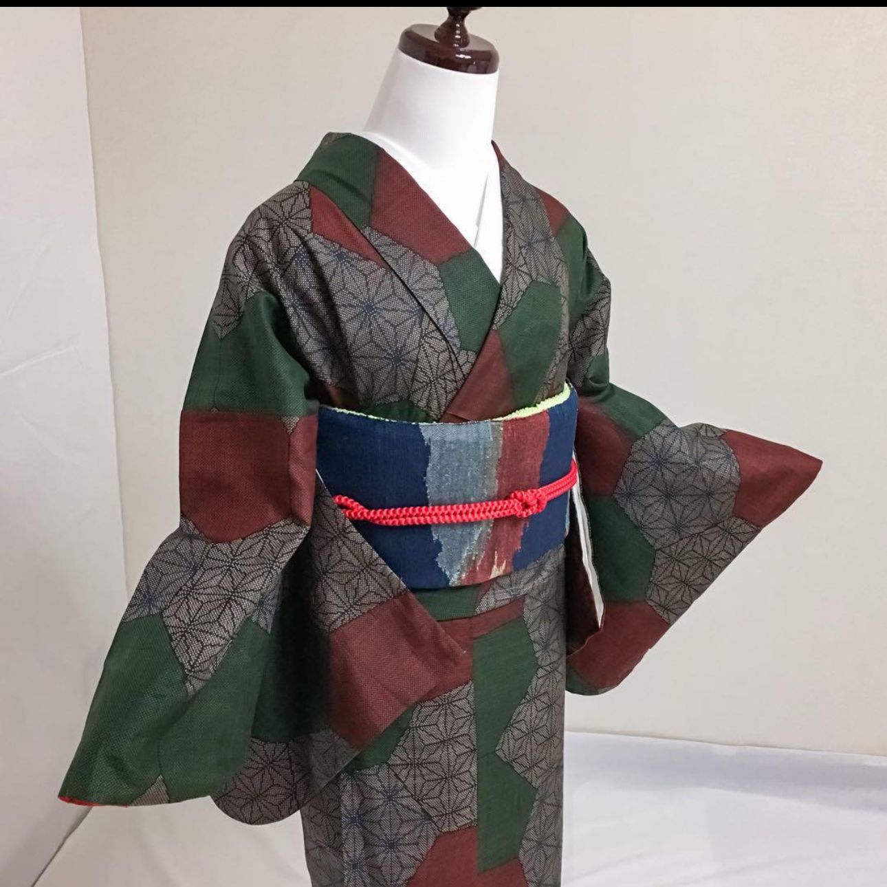 正絹 袷 紬 大島紬系 小紋 フルセット 4点 マ3-6 - メルカリ