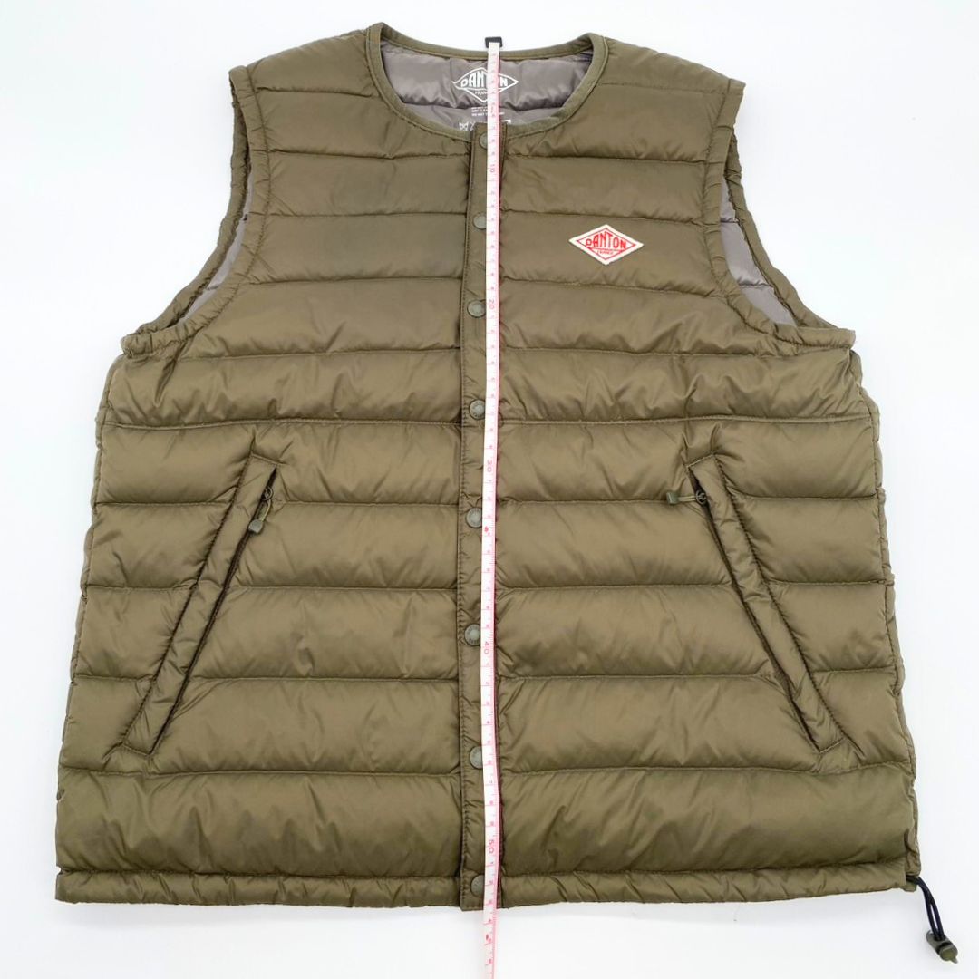 クーポン対象】DANTON ダントン ダウンベスト オリーブカラー サイズ34