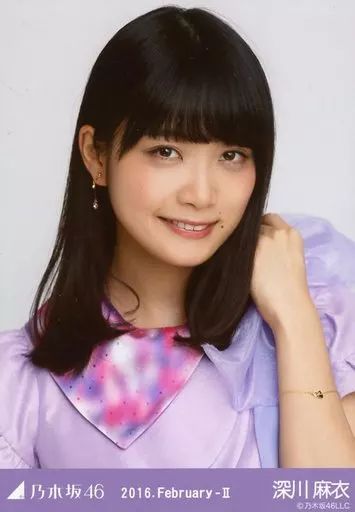 中古】生写真(乃木坂46) 深川麻衣/バストアップ・紅白衣装1/「2016