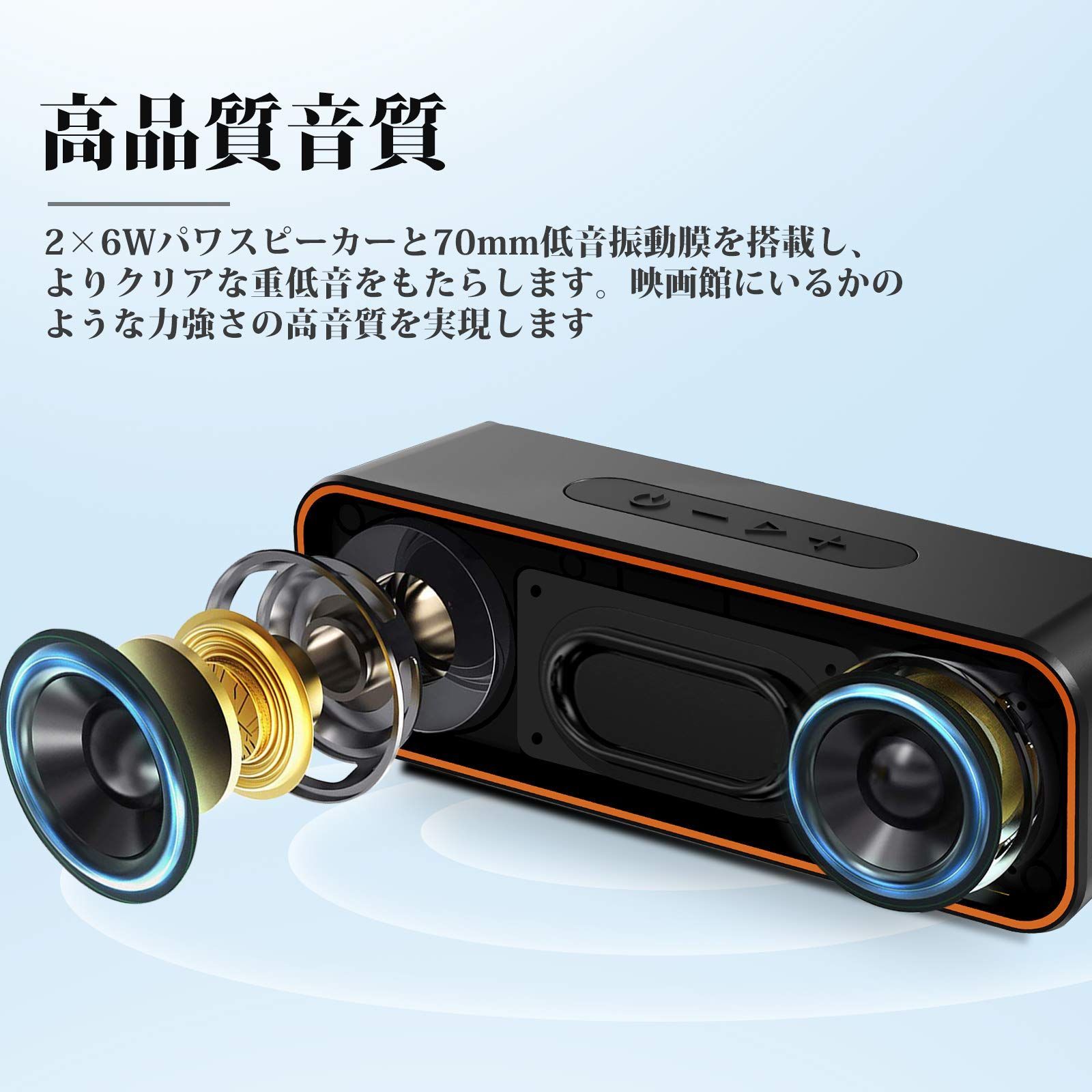 新商品 IPX7防水 ブルートゥーススピーカー お風呂 ワイヤレス