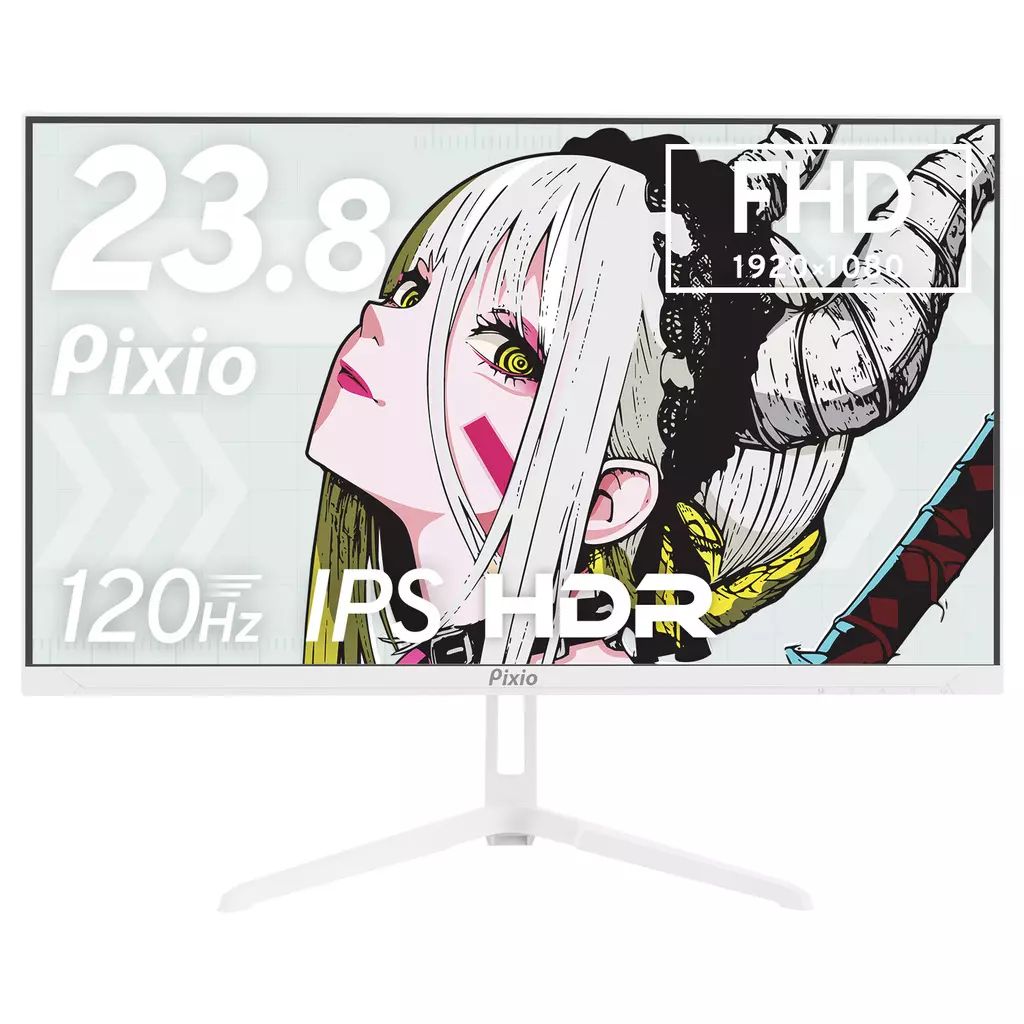 中古】PCハード 23.8インチ ゲーミングモニター PX246 Wave (ホワイト