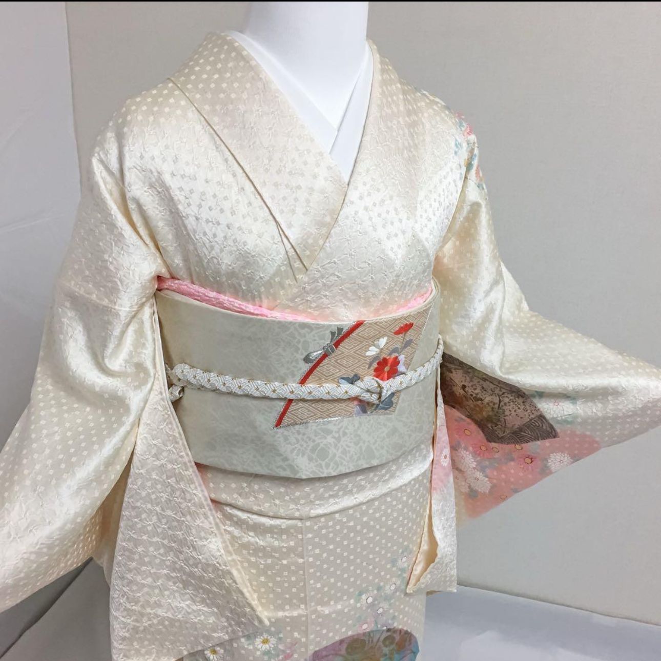 正絹 袷 訪問着 フルセット 4点 しつけ 未着用 マ3-1 - メルカリ