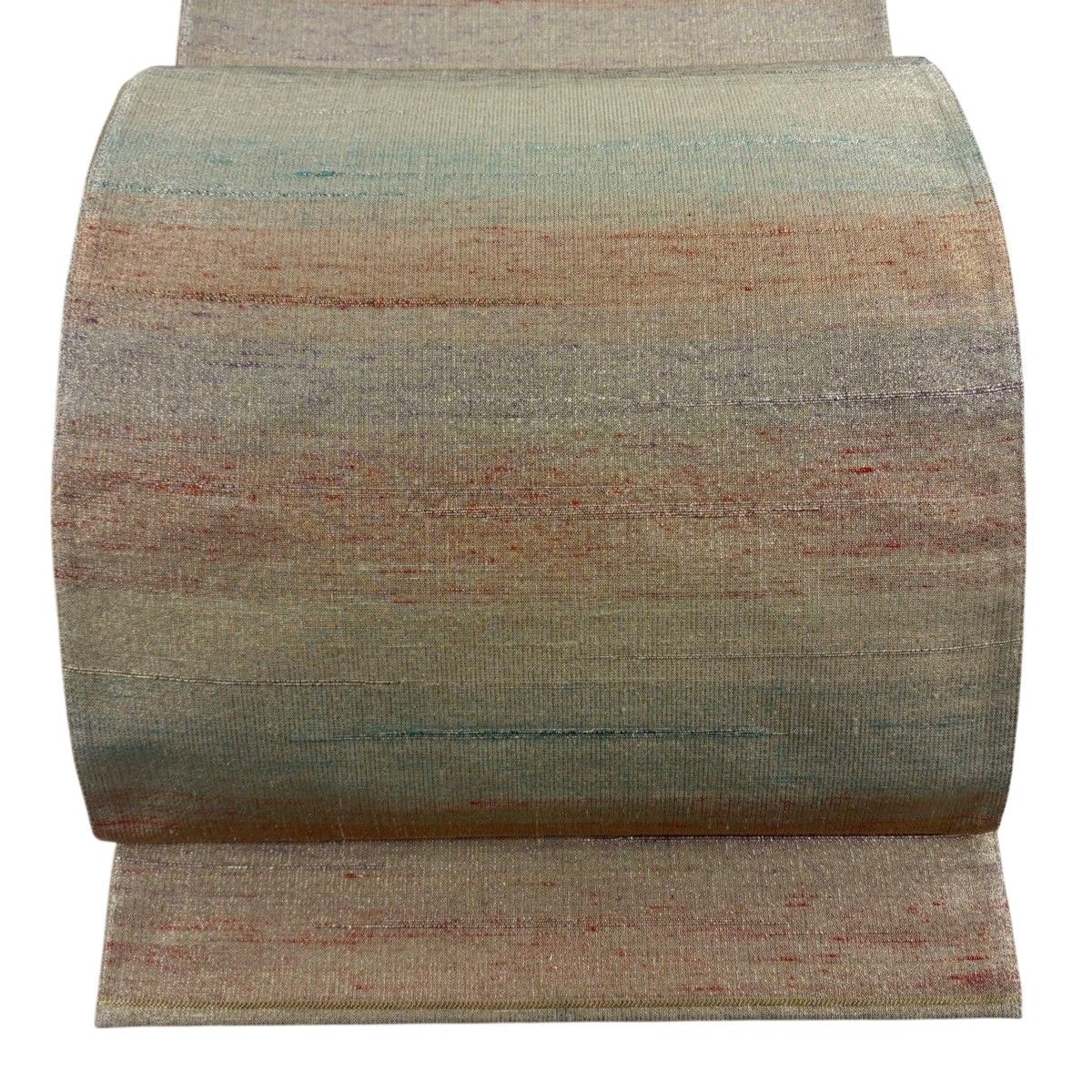 美品】 袋帯 逸品 桝屋高尾 落款 ねん金綴錦 関西仕立て 七彩霞文 金糸