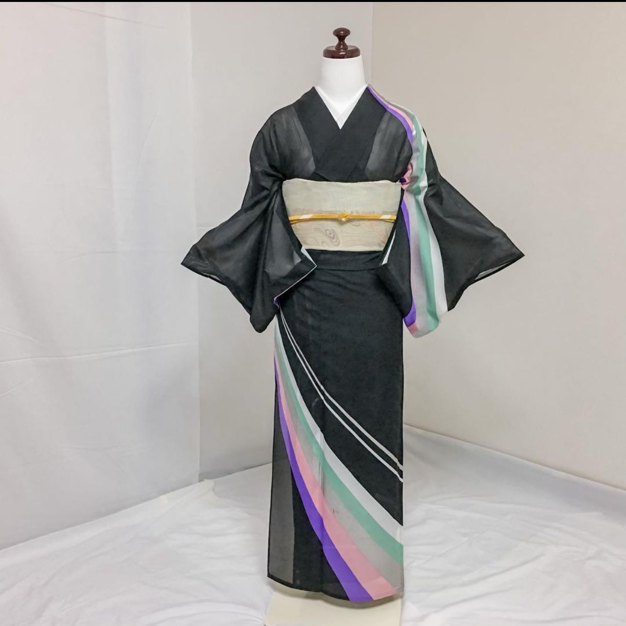 夏物 薄物 絽 化繊 訪問着 フルセット 4点 式典 マ3-9 - メルカリ