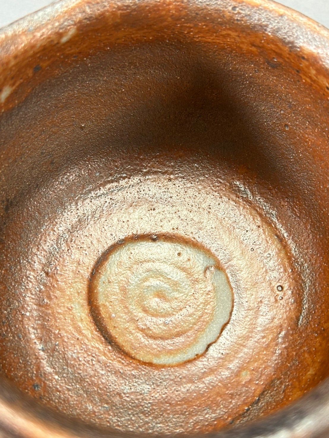 幽玄】水野古麦 鼡志野 茶碗 共箱 茶道具 抹茶碗 - メルカリ