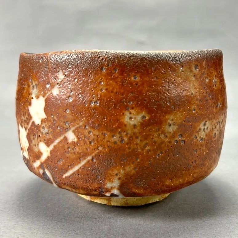 幽玄】水野古麦 鼡志野 茶碗 共箱 茶道具 抹茶碗 - メルカリ