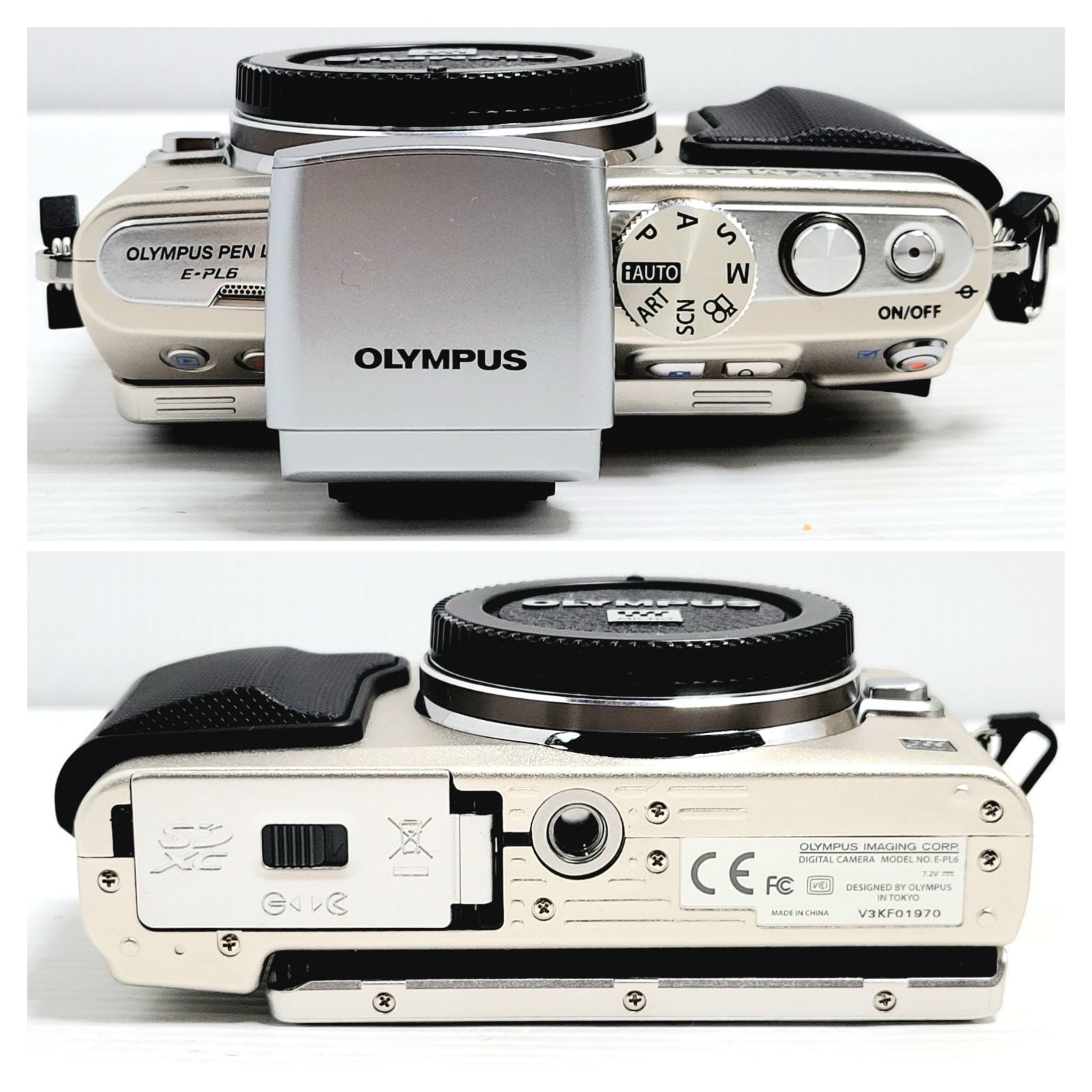 正常動作品】OLYMPUS Pen Lite E-PL6 シルバー ダブルズームキット 
