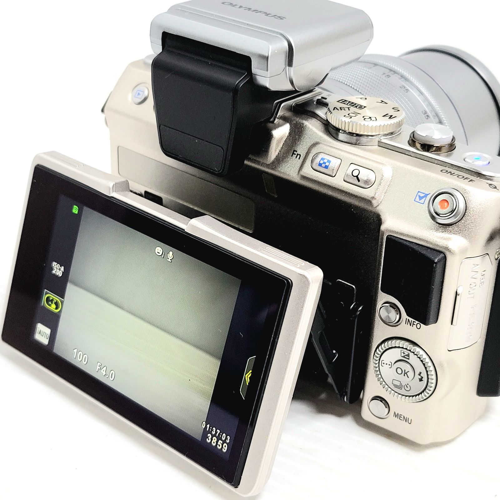 正常動作品】OLYMPUS Pen Lite E-PL6 シルバー ダブルズームキット 