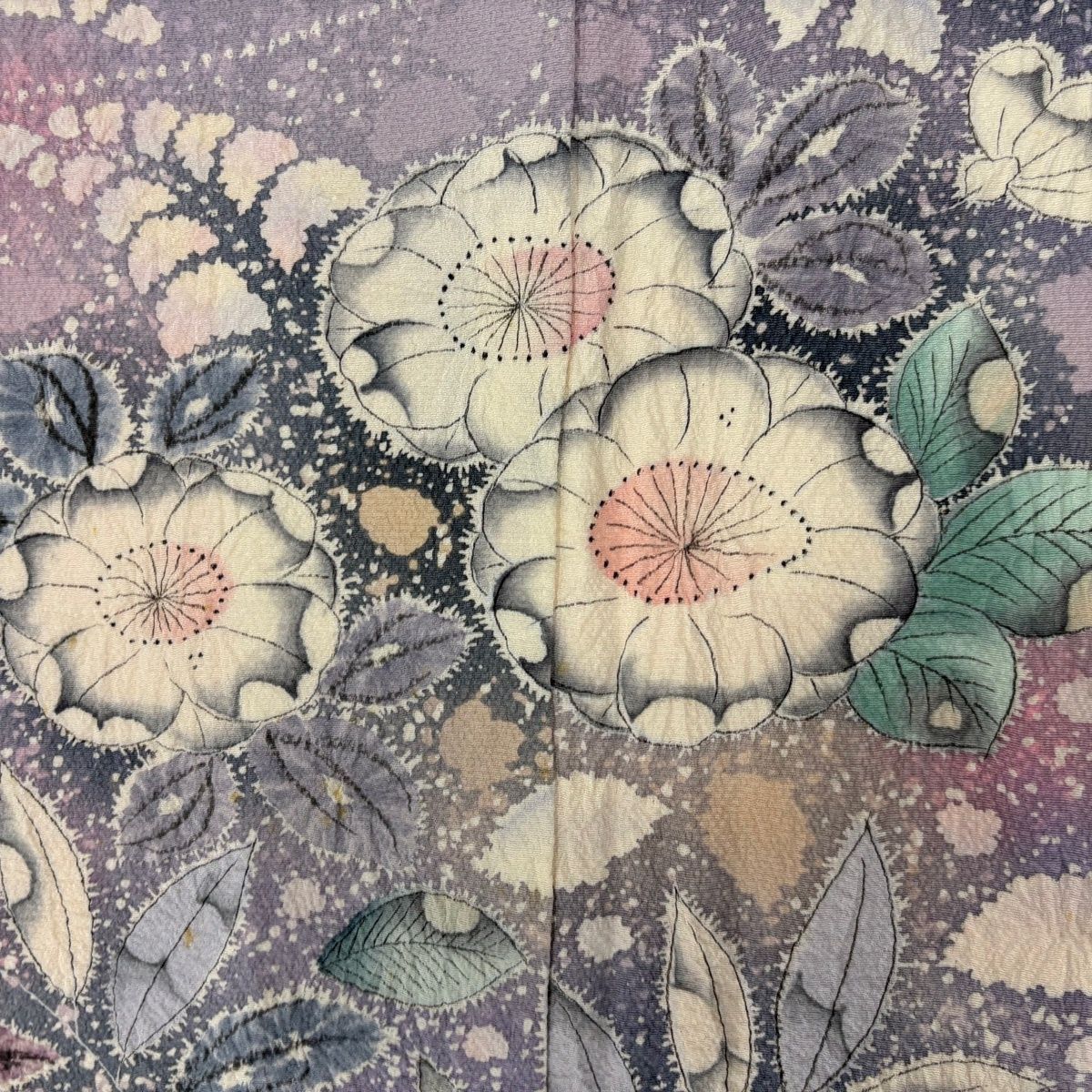 訪問着 身丈162cm 裄丈63cm S 袷 翠山工房 落款 辻が花 染め分け