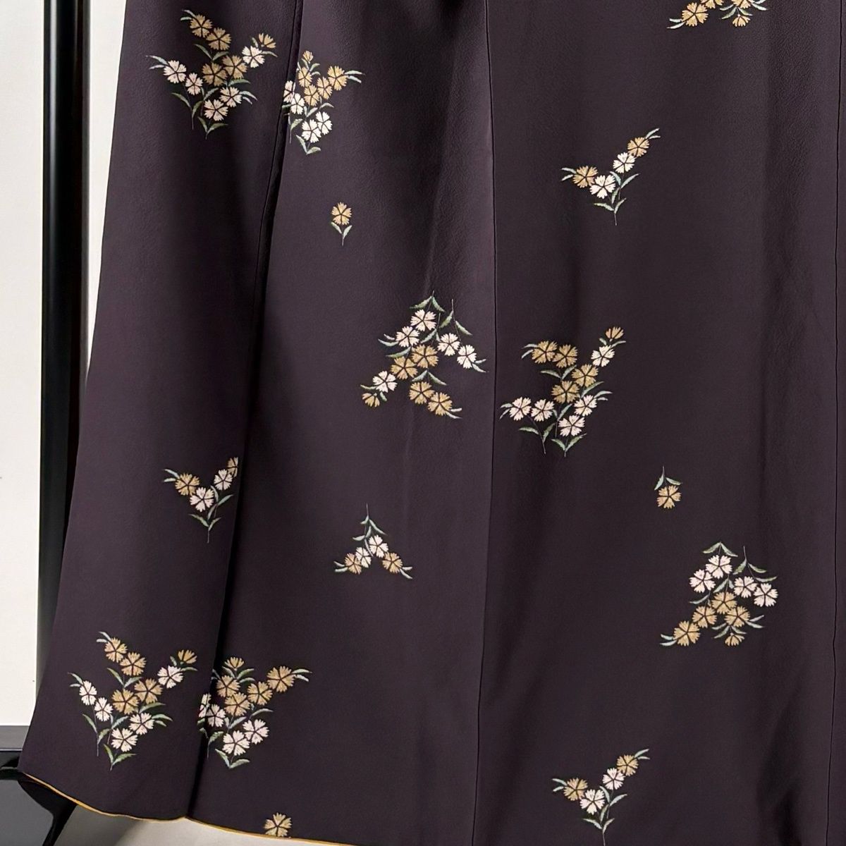小紋 身丈163cm 裄丈66.5cm M 袷 撫子 濃紫 正絹 秀品 【中古】 - メルカリ